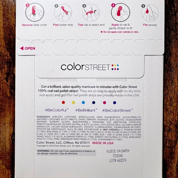 Color Street - Fleece on Earth  (Hard to Find set) - Picture 4 of 4